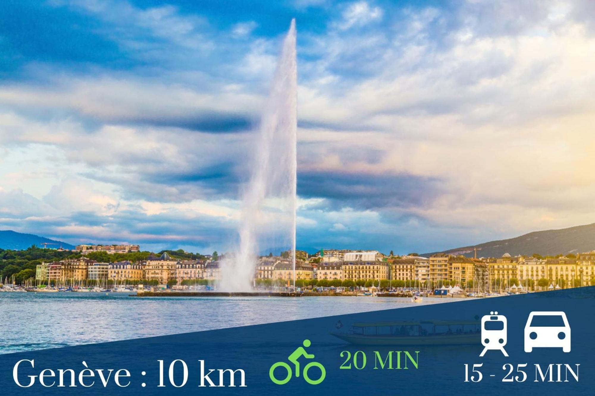 Apartment Homey Chloe - New - Parking Gratuit - Balcon Prive - Proche Geneve *