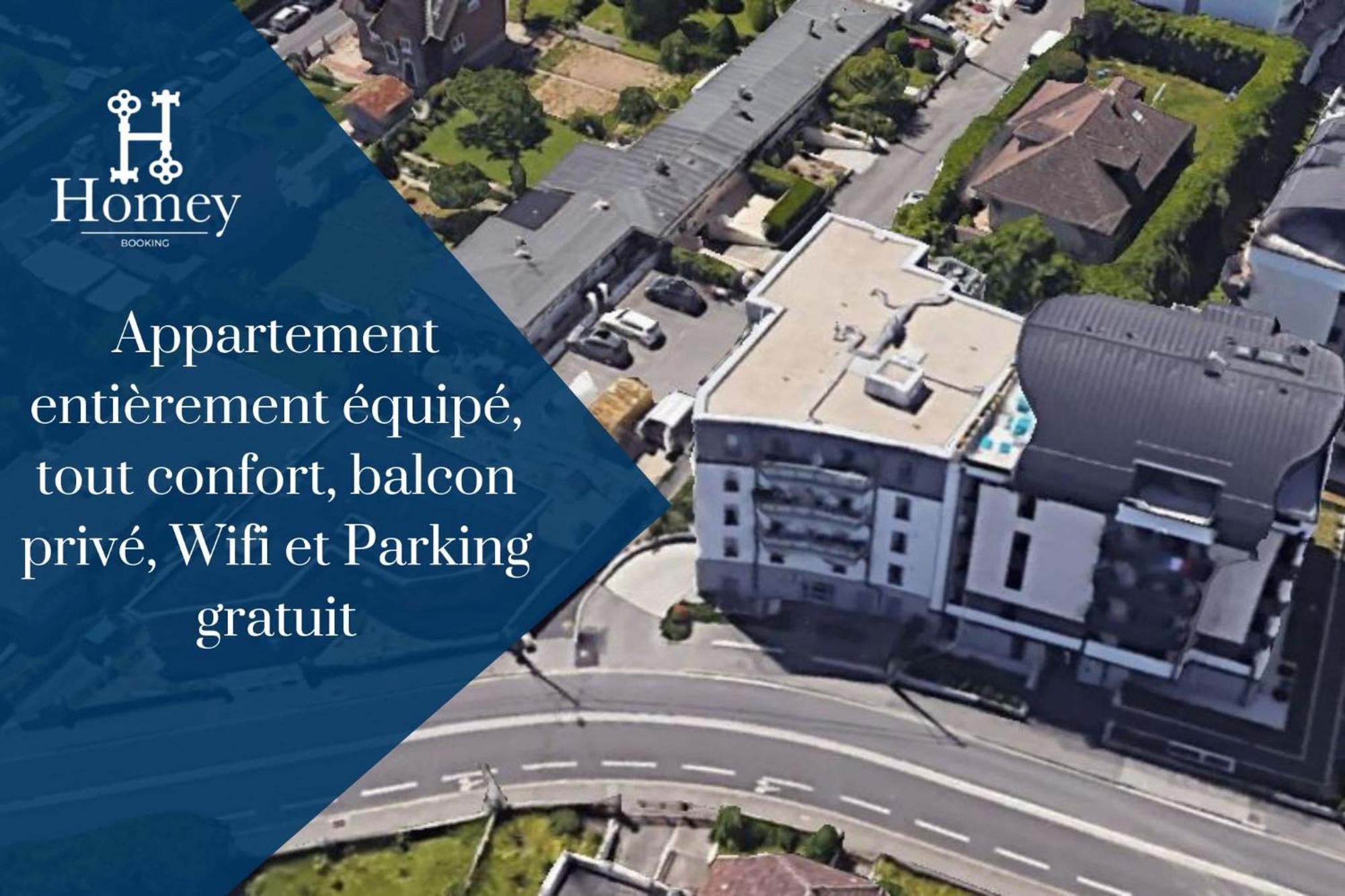 Homey Chloe - New - Parking Gratuit - Balcon Prive - Proche Geneve Apartment Annemasse